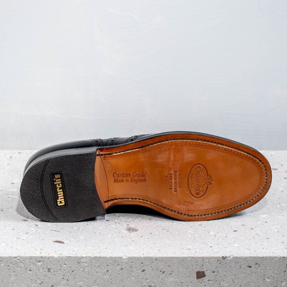 Church's Shannon Black Polished Binder Derby (UK 10G, like US 11.5) - Picture 2 of 4